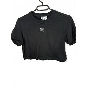 Adidas Black Crop Top womens sz Small